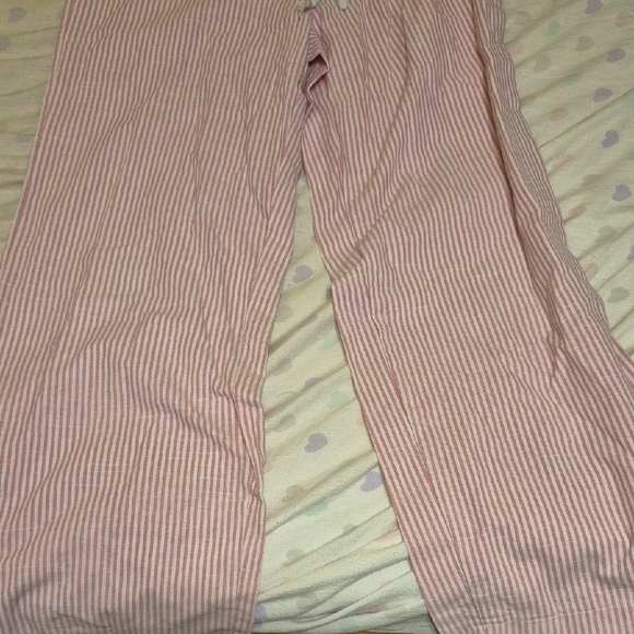 Pink Striped Lounge Pants - Picture 2 of 3